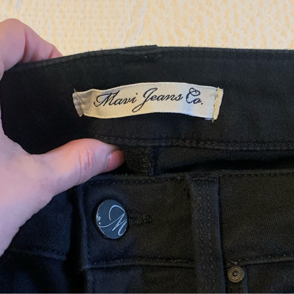 Mavi Women's Alexa Mid-rise Black Skinny Jeans 26/30 - Picture 4 of 6